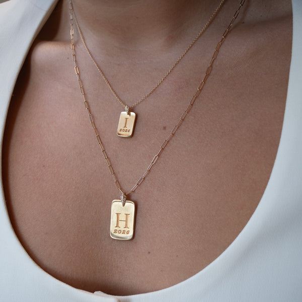 Custom Diamond Ingot Petite Pendant