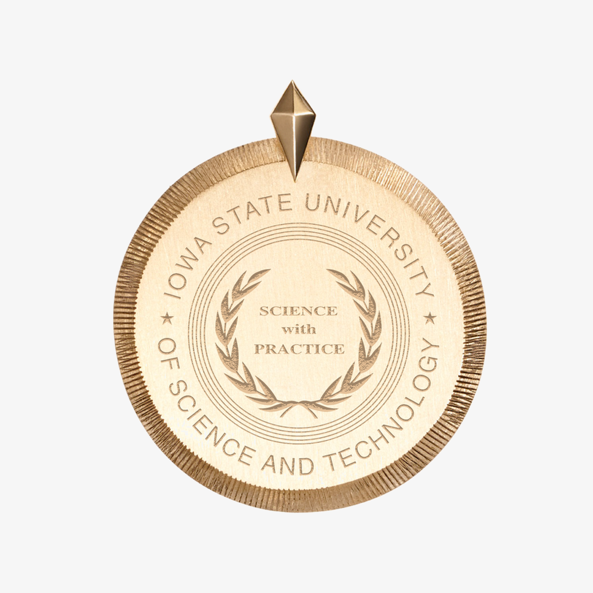 Iowa State Florentine Pendant