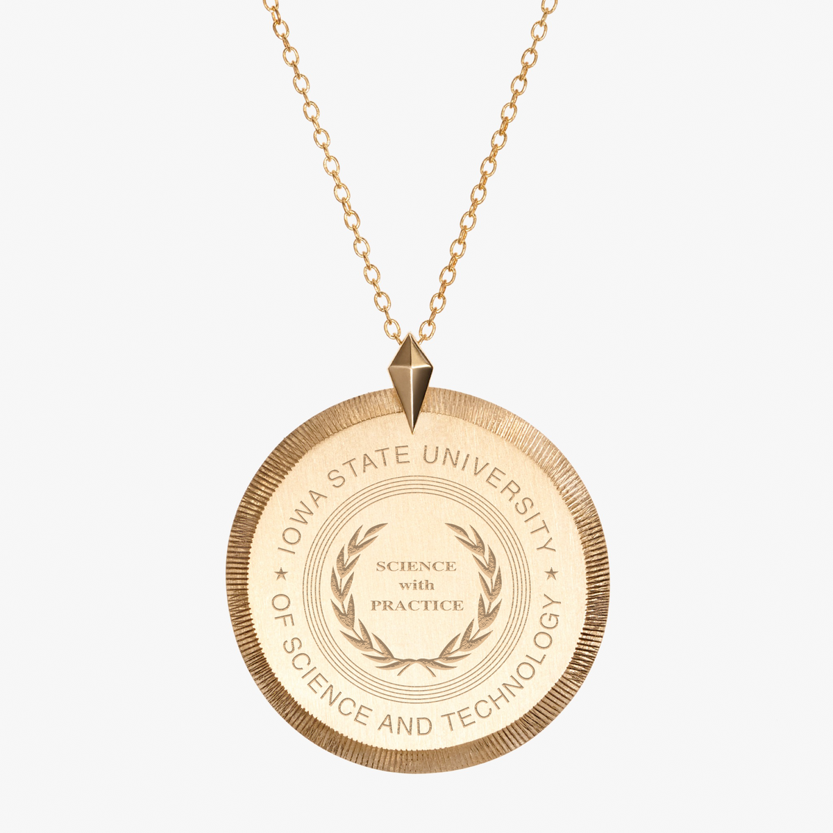 Iowa State Florentine Pendant