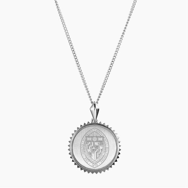 Silver John Hopkins Sunburst Necklace