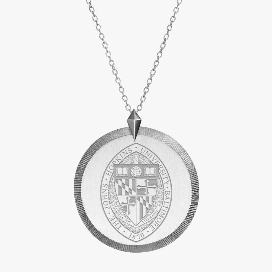 Silver John Hopkins Florentine Necklace