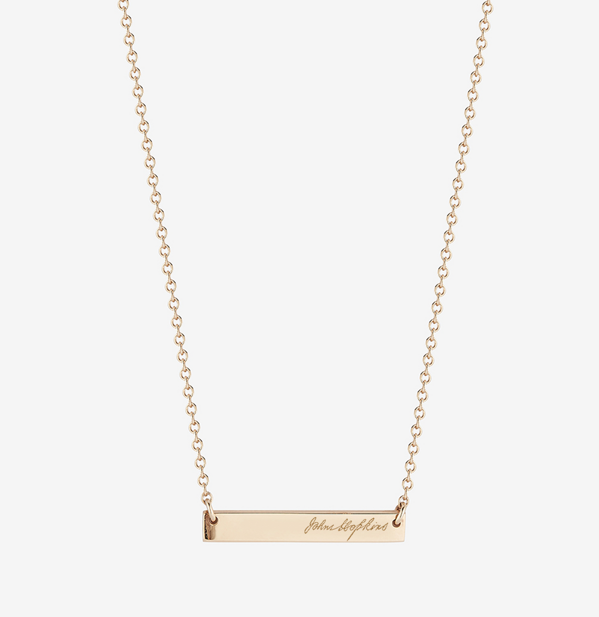 John Hopkins Horizontal Bar Necklace