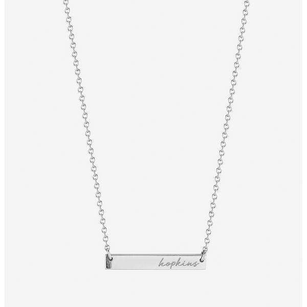 Johns Hopkins Horizontal Bar Necklace