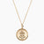 Gold Kappa Alpha Theta Sunburst Crest Necklace