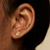 Indiana IU Stud Earrings