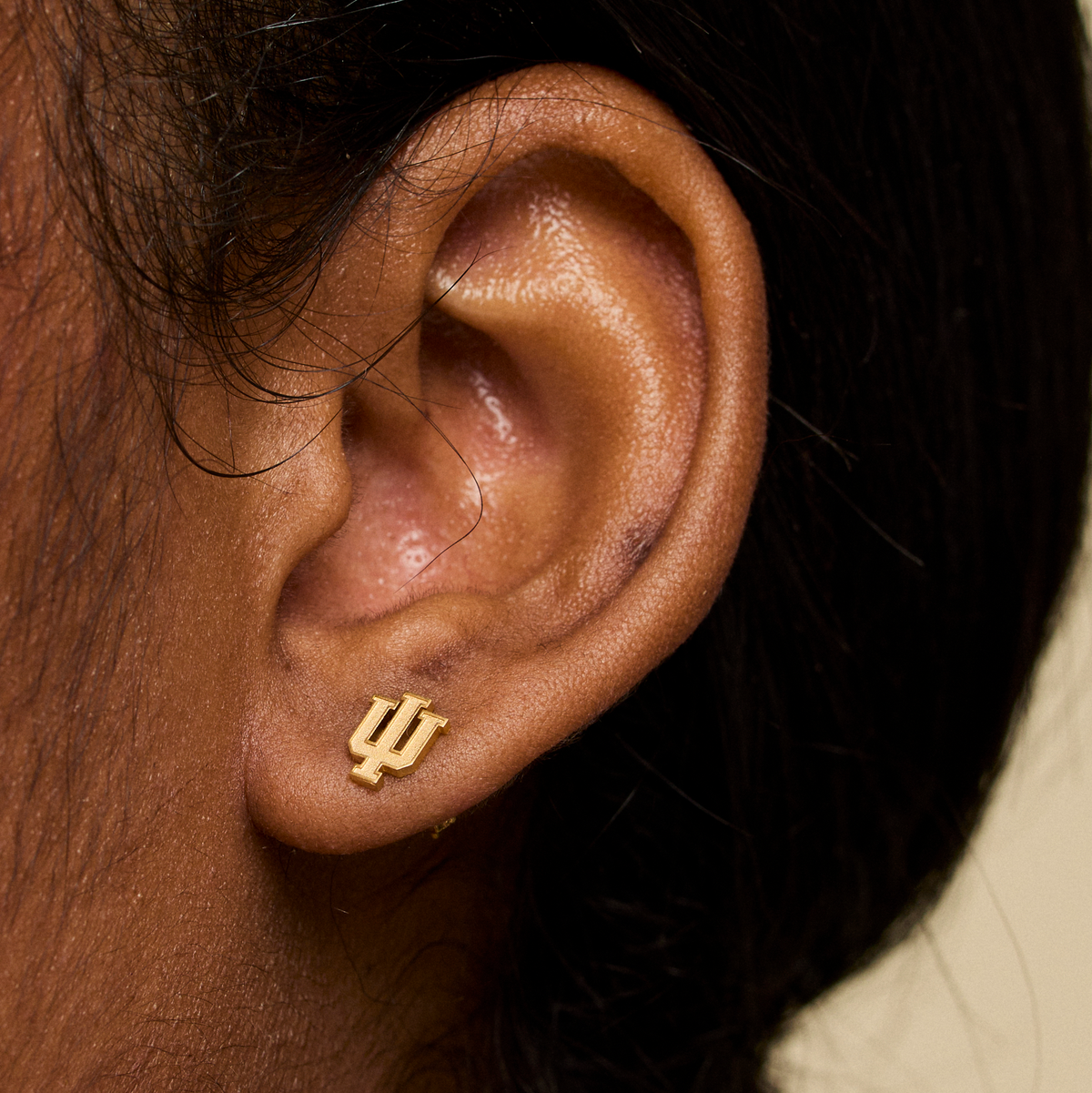 Indiana IU Stud Earrings