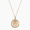 Gold Kappa Delta Sunburst Crest Necklace