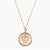 Gold Kappa Kappa Gamma Sunburst Crest Necklace