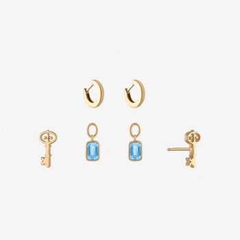 Kappa Kappa Gamma Key Florentine Earring Bundle