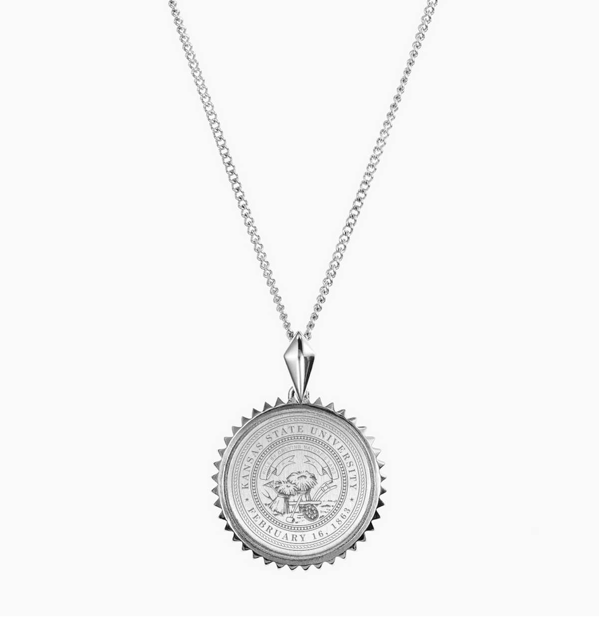 Kansas State Sunburst Pendant
