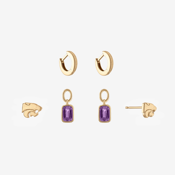 Kansas State Florentine Earring Bundle