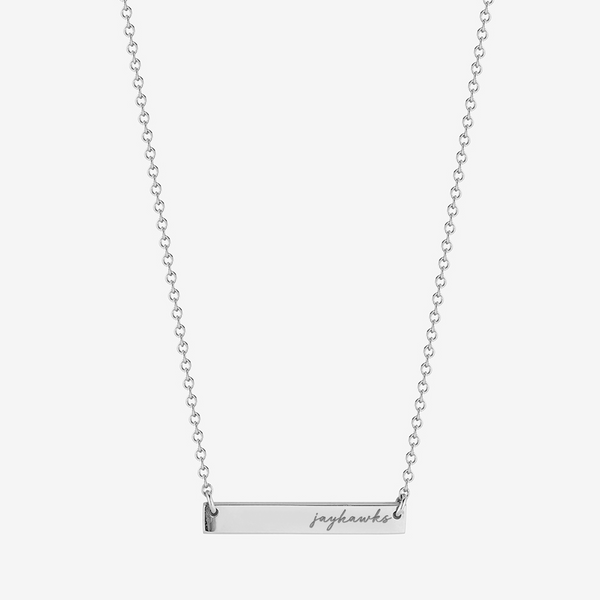 Kansas Jayhawks Horizontal Bar Necklace