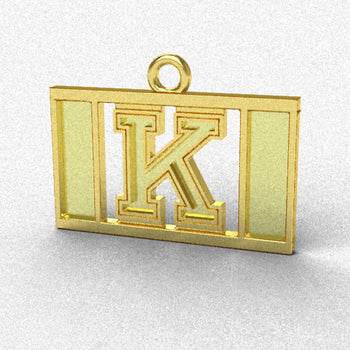 Kansas K Flag Charm