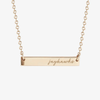 Kansas Jayhawks Horizontal Bar Necklace
