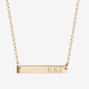 Kappa Kappa Gamma Horizontal Bar Necklace