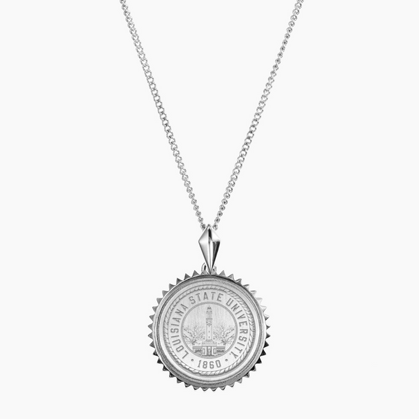 LSU Sunburst Crest Pendant