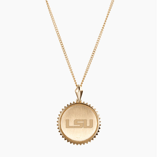 Gold LSU Sunburst Necklace