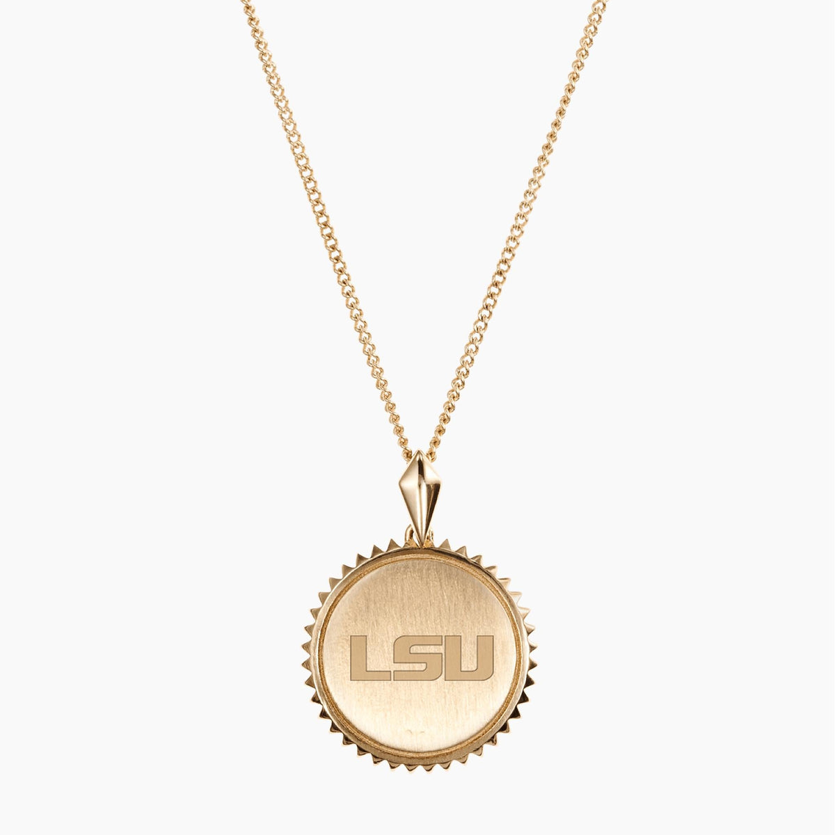 Gold LSU Sunburst Necklace