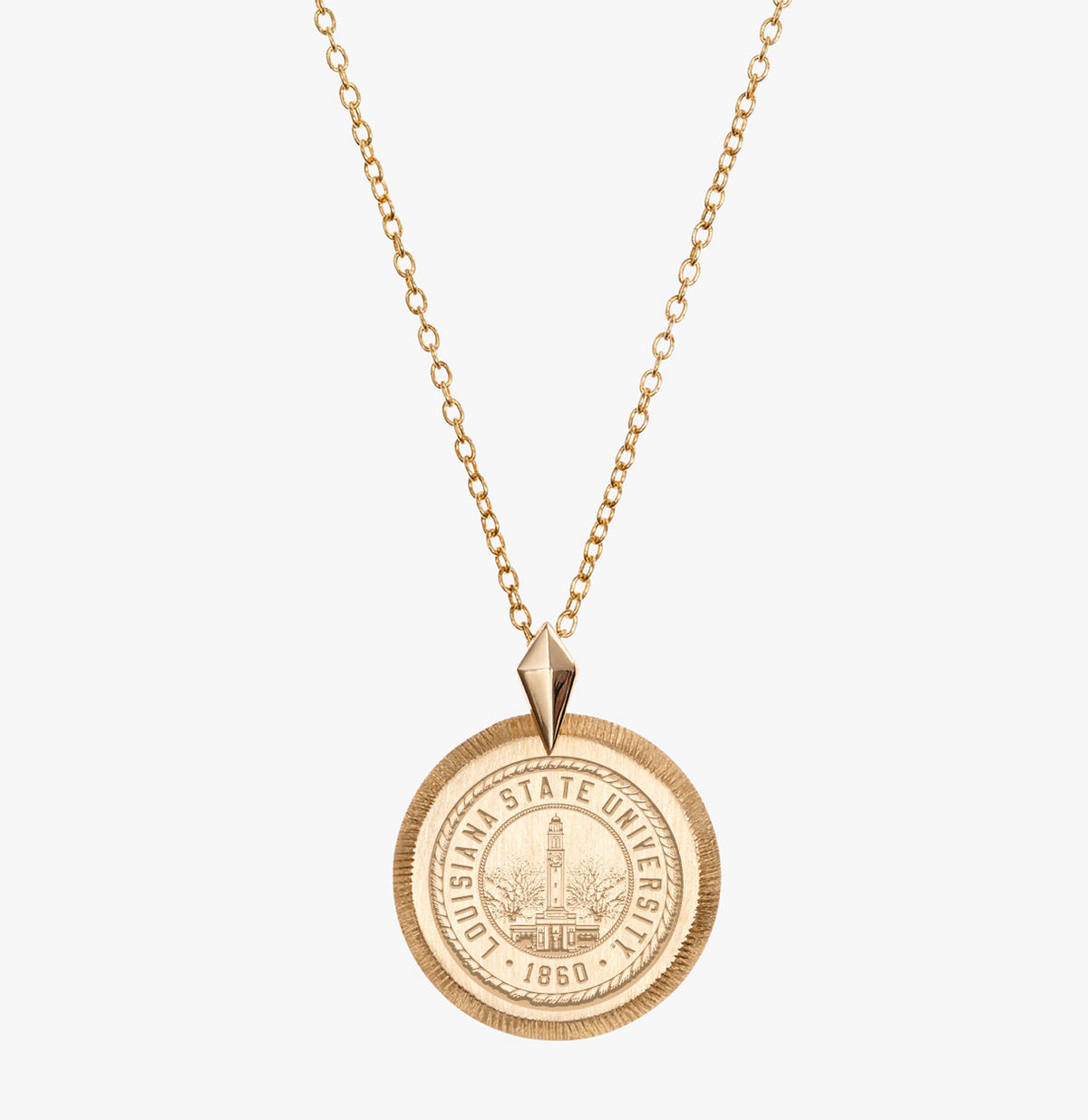 LSU Seal Florentine Necklace Petite