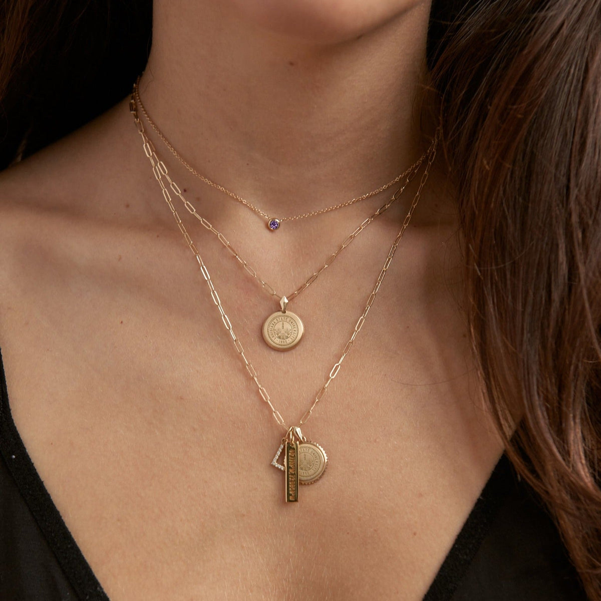 LSU Seal Florentine Pendant