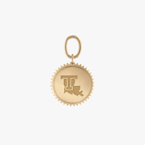 Louisiana Tech Sunburst Charm