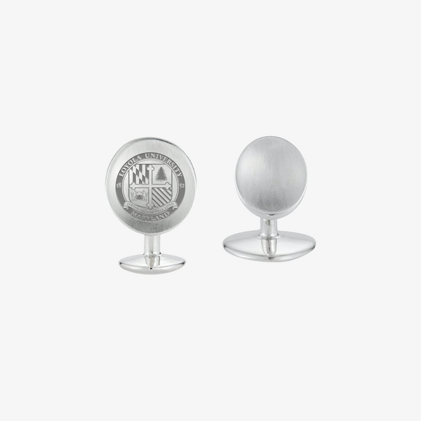 Loyola University Maryland Silver Cufflinks