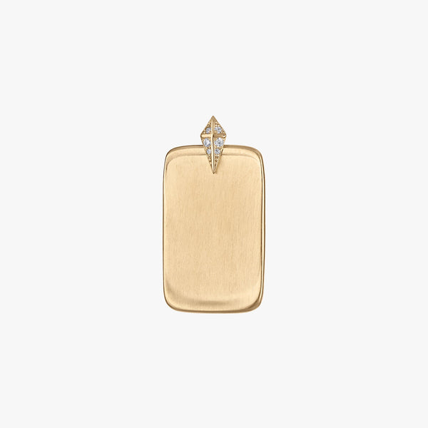 Custom Diamond Ingot Pendant
