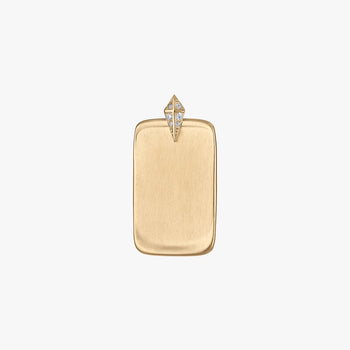 Custom Diamond Ingot Pendant