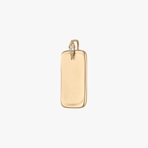 Custom Diamond Ingot Pendant