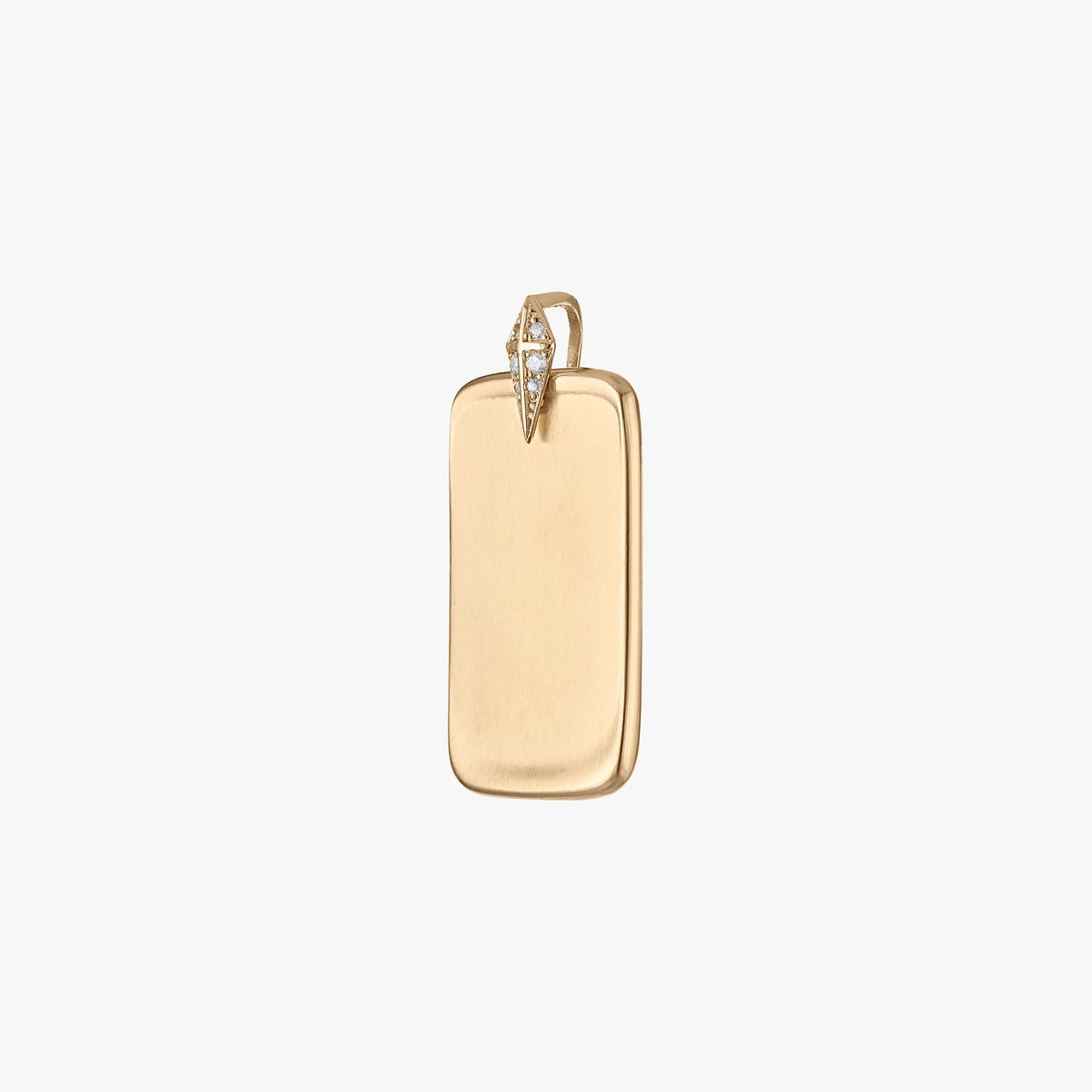Custom Diamond Ingot Pendant