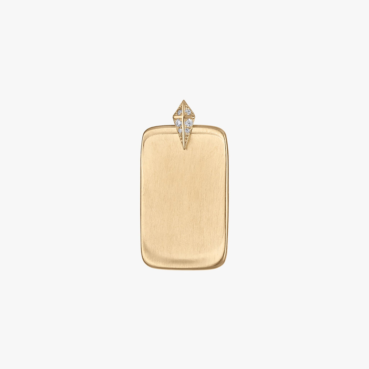 Custom Diamond Ingot Pendant