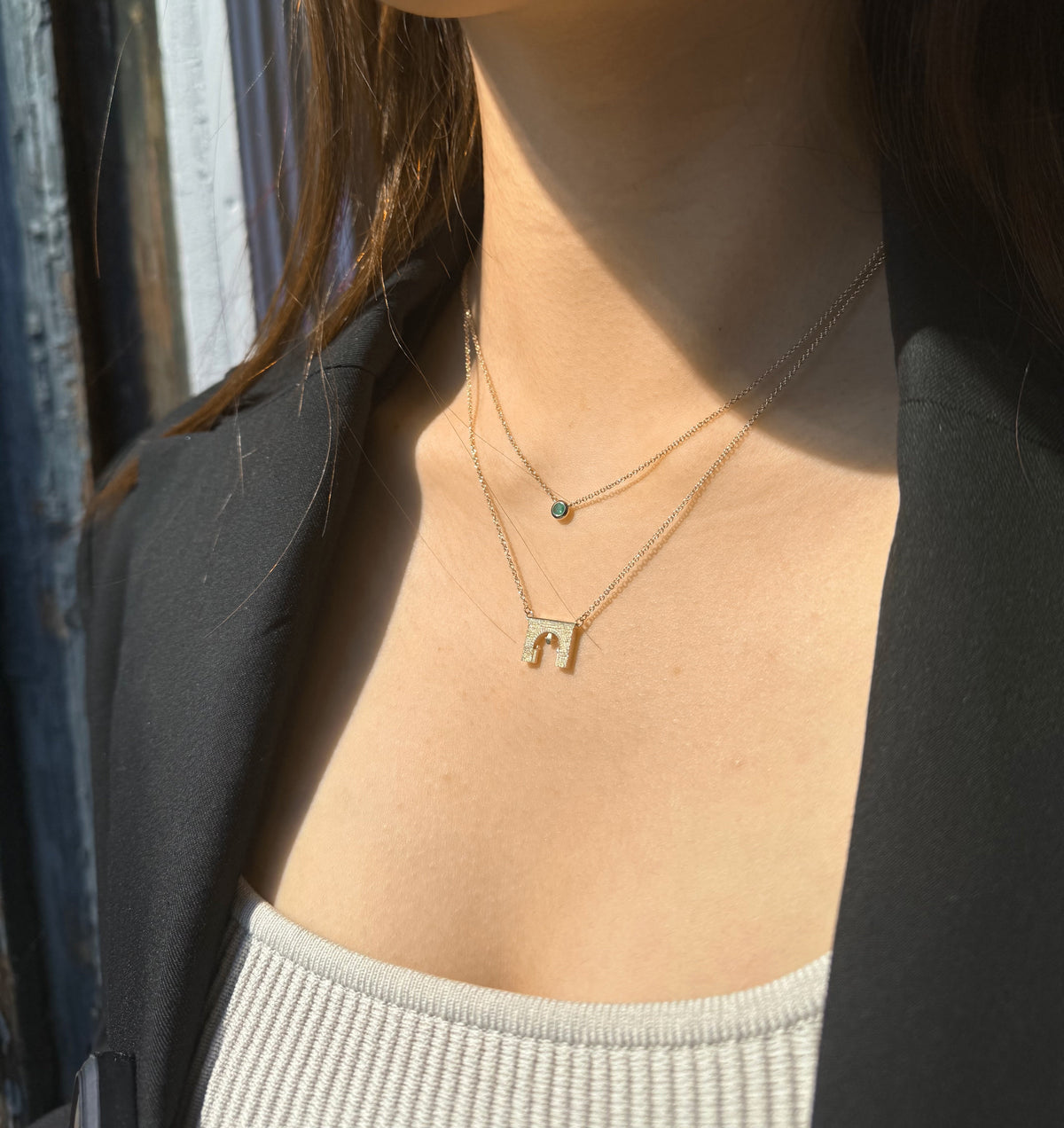 McDaniel Ward Memorial Arch Necklace Gold