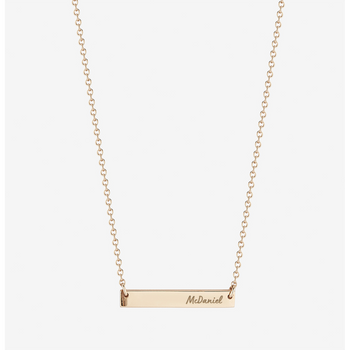 McDaniel College Horizontal Bar Necklace