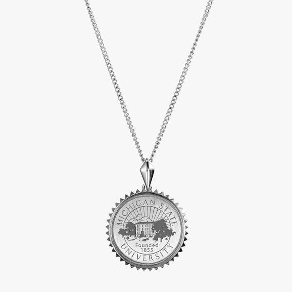 Michigan State Sunburst Necklace