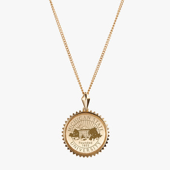 Michigan State Sunburst Necklace