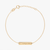 Michigan State Horizontal Necklace Cavan Gold