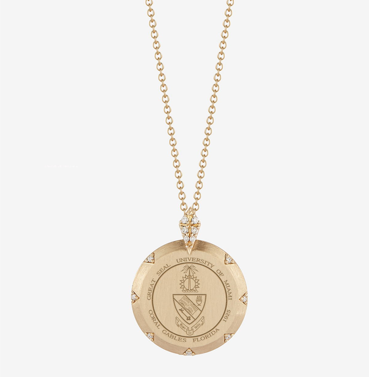 UMiami 7-Point Diamond Pendant