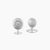 Silver Michigan Crest Cufflinks