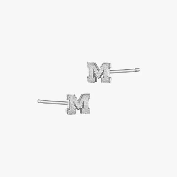 Michigan M Stud Earrings