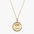 Gold Ole Miss Sunburst Necklace