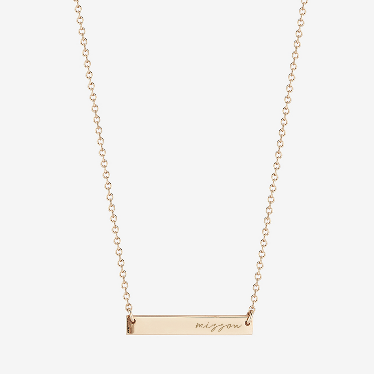 Mizzou Horizontal Bar Necklace Cavan Gold