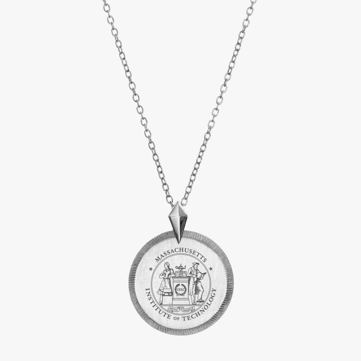 MIT Florentine Crest Necklace Petite