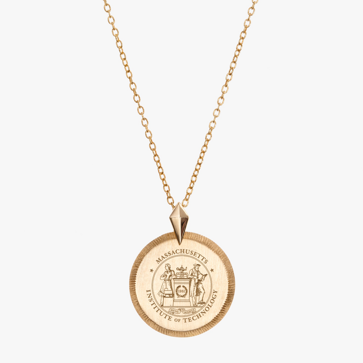 MIT Florentine Crest Necklace Petite