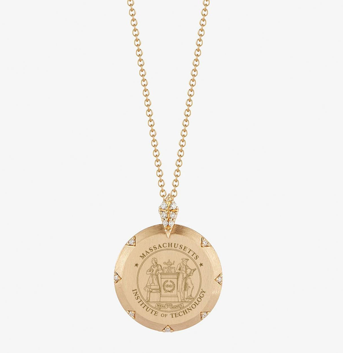 MIT 7-Point Diamond Pendant