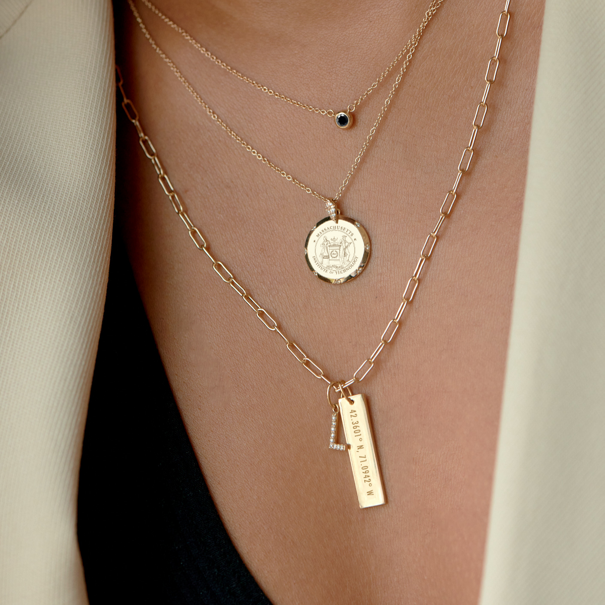 MIT 7-Point Diamond Necklace