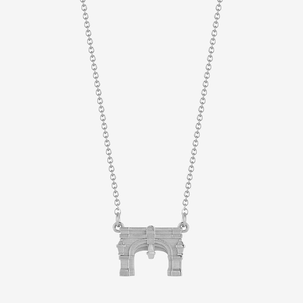 Miami Upham Arch Necklace Sterling Silver