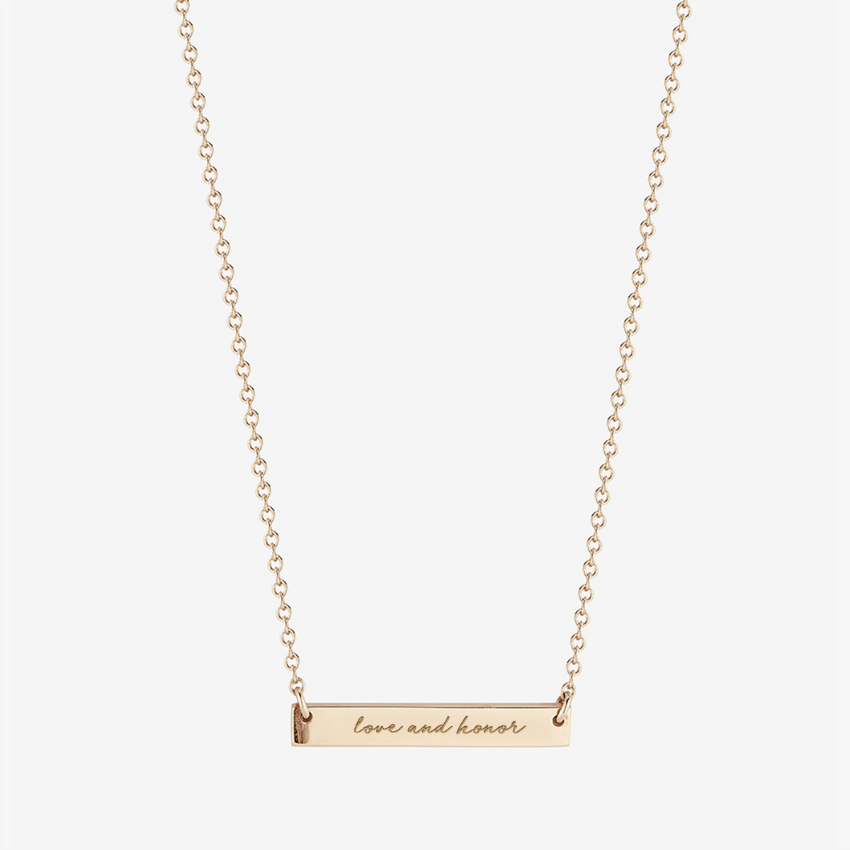 Miami (OH) Love and Honor Horizontal Bar Necklace