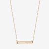Ole Miss Horizontal Bar Necklace Cavan Gold