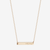 Ole Miss Horizontal Bar Necklace Cavan Gold