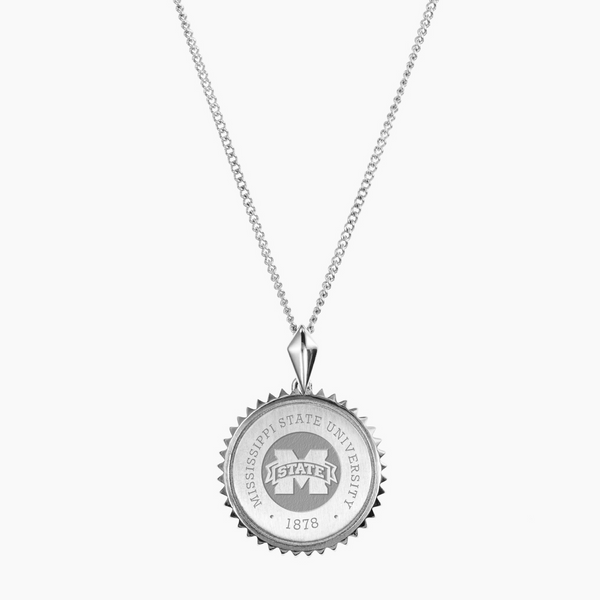 Mississippi State Crest Sunburst Pendant